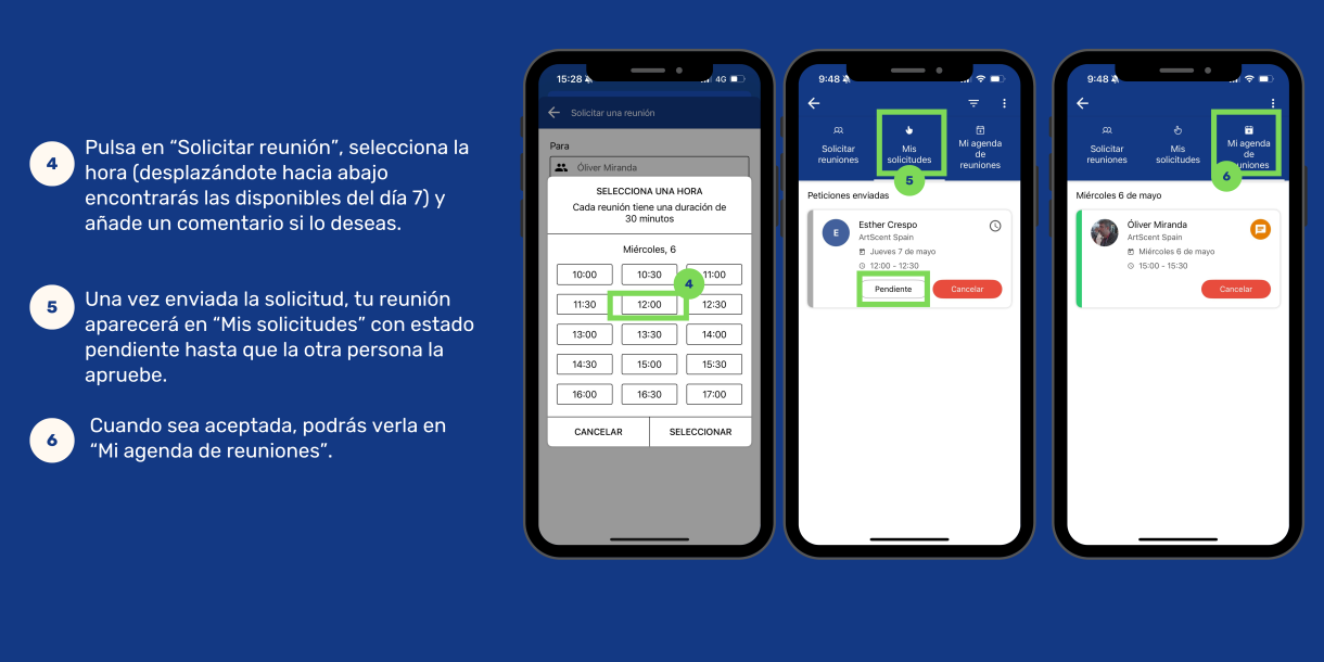 ¿Cómo solicitar una reunión?
